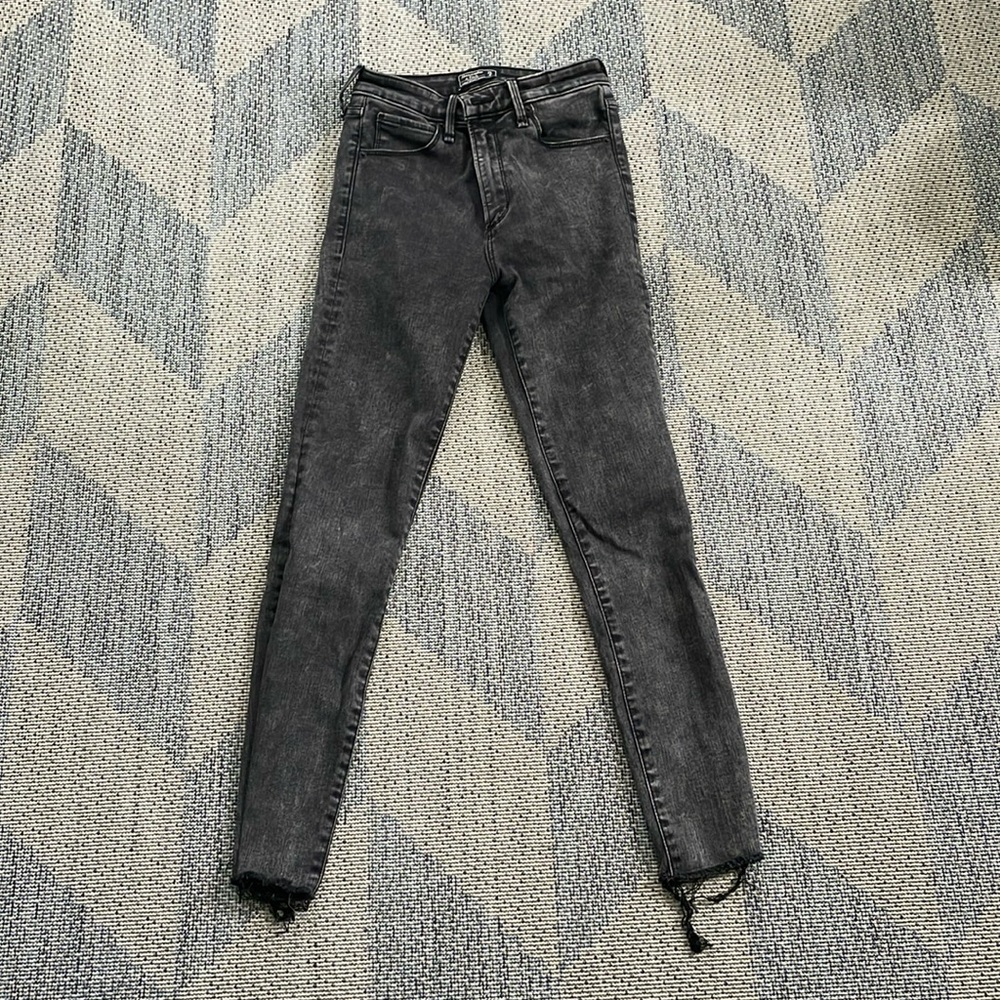 Abercrombie & Fitch skinny jeans sz 0/25 blk